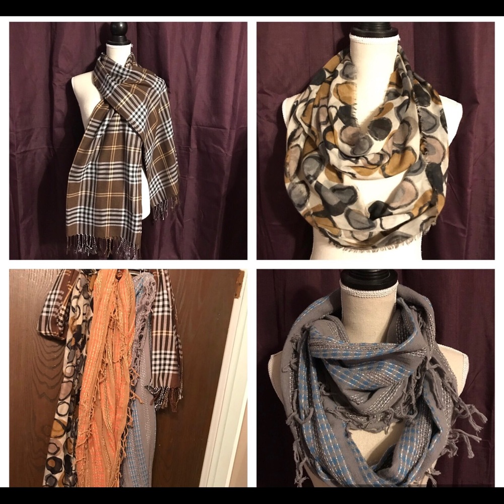 Bundle of 3 Scarves plus 1 Free Bonus Scarf!